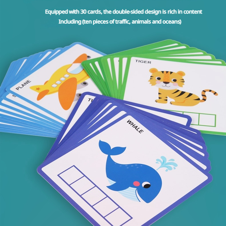 200 wooden letters.Letter spelling word game.Early childhood English.Matching cognitive educational toys