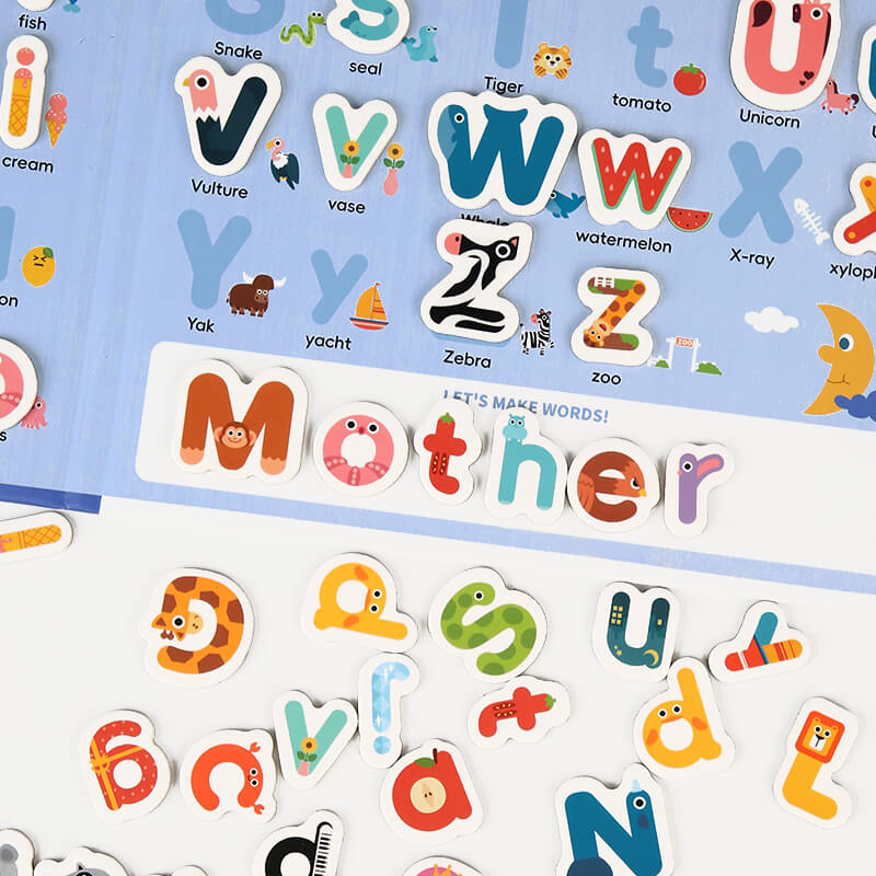 Magnetic 26 shape letters.Cognitive teaching aids.Magnetic fridge magnets.Children's English learning