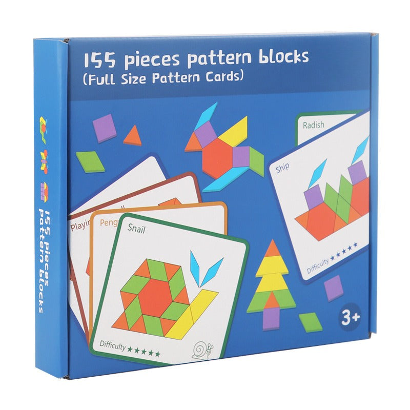 Geometric shape three-dimensional jigsaw puzzle,Tangram,Early education intellectual jigsaw puzzle toy