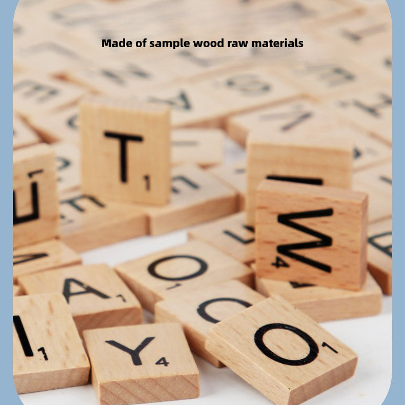 200 wooden letters.Letter spelling word game.Early childhood English.Matching cognitive educational toys