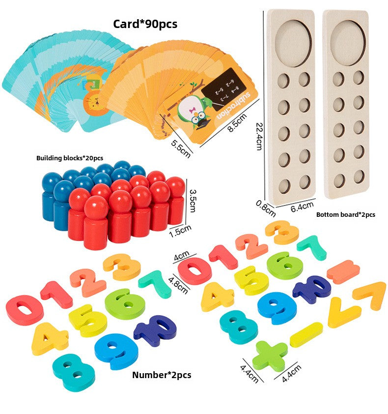 Children's number crunching.Kindergarten early education arithmetic.Enlightenment teaching aids.10-Bit computing