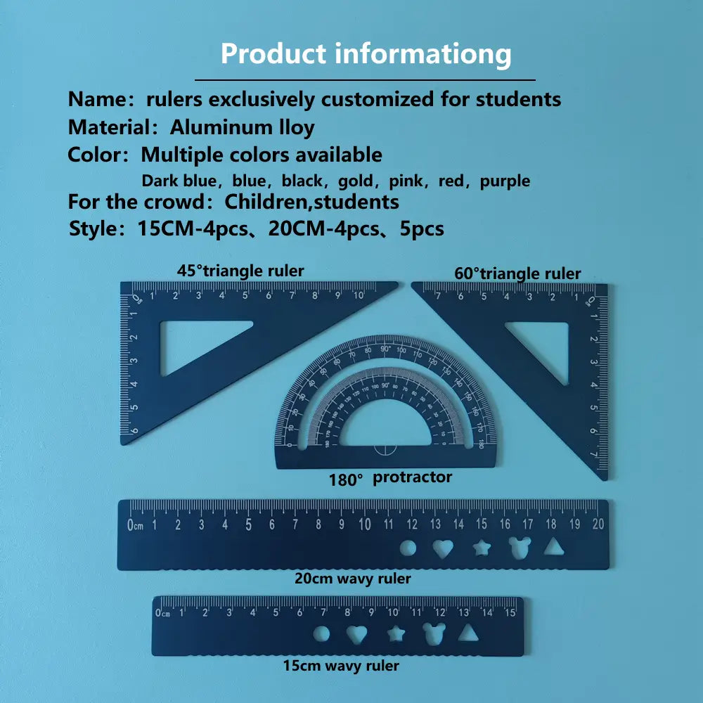 Engrave names on the ruler.Customize ruler