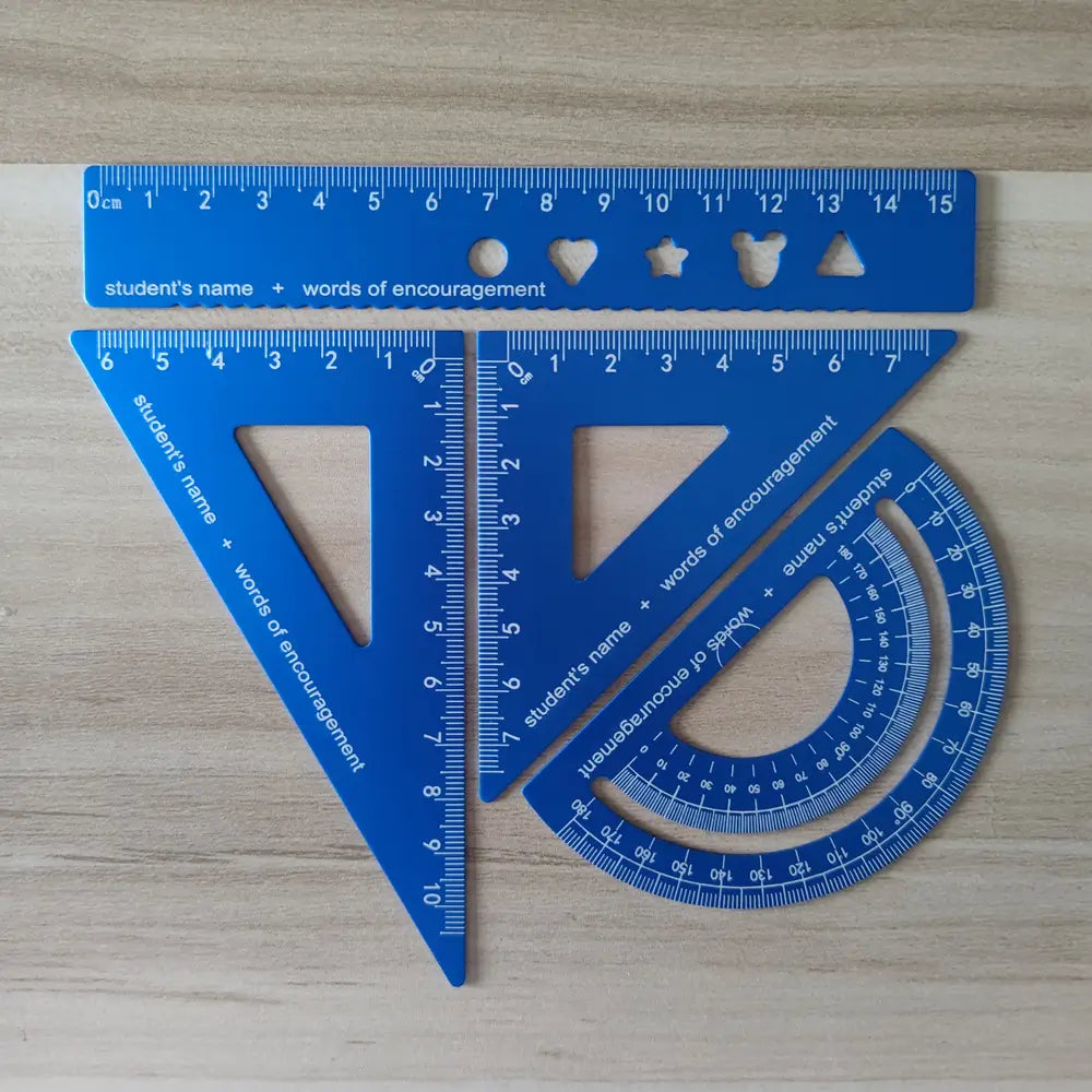 Engrave names on the ruler.Customize ruler