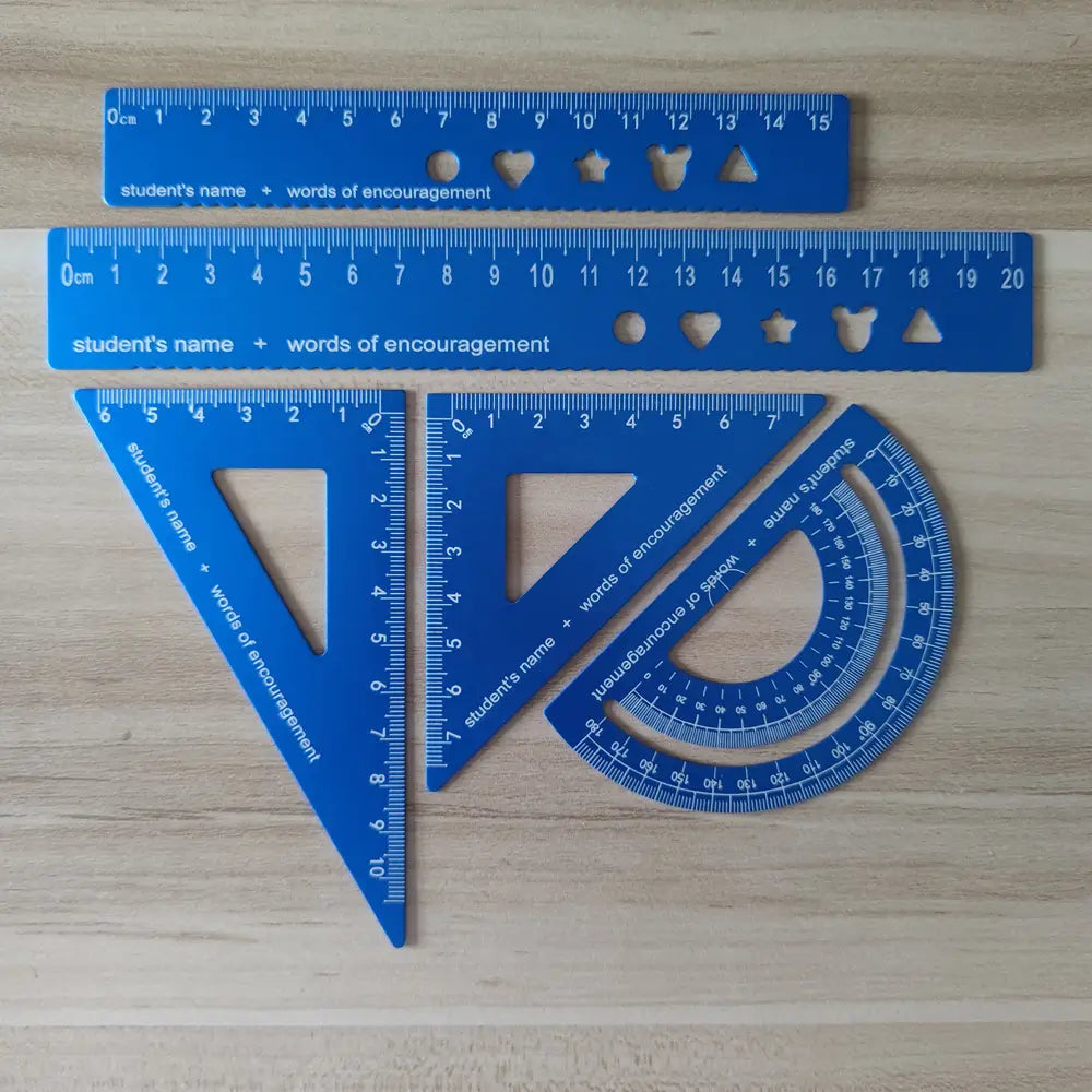 Engrave names on the ruler.Customize ruler